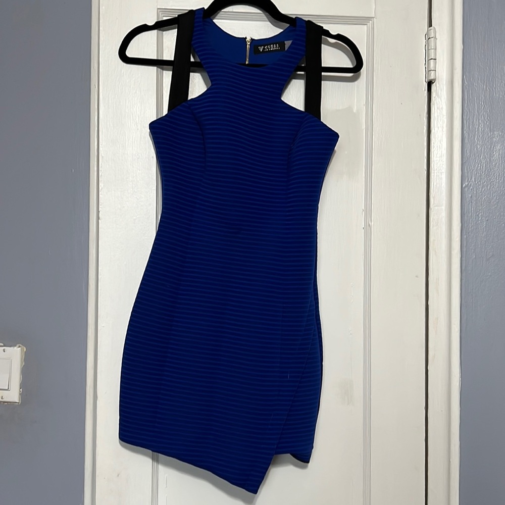 Gorgeous Guess Electric Blue Cutout Dress